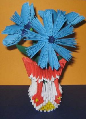модульное оригами цветы мастер класс 12