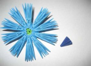 модульное оригами цветы мастер класс 6
