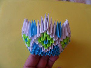 Модульное оригами - конфетница16