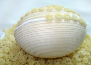 Пасхальное яйцо из макарон5