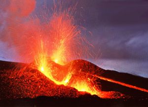Вулкан Гекла - извержение