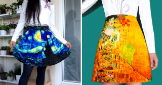 Быть в тренде: шедевры живописи уже на женских нарядах!