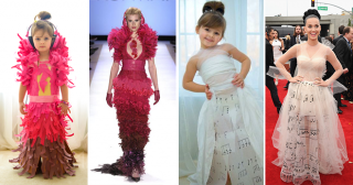 «Бумажные» фантазии, или как мама с дочкой создают платья ее мечты