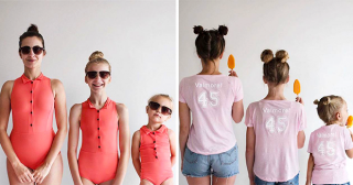 Мама и две её дочери покорили Сеть фотографиями в одинаковой одежде!