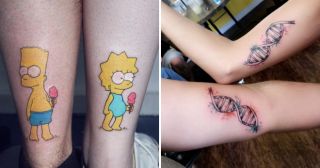 18 фото трогательных татуировок для братьев и сестер 