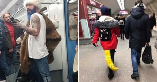 30 снимков того, что мода в метро может быть понятной далеко не всем
