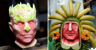 Эти уникальные фруктовые скульптуры просто взрывают мозг!