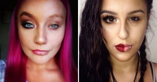 «Неприкрытая» красота: 12 фото женщин с макияжем и без