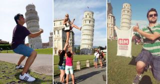 20 идей, как сделать нескучные фото с Пизанской башней!