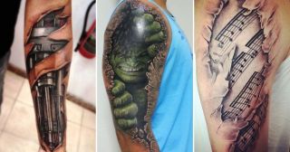 27 татуировок 3D, которые достойны называться шедевром