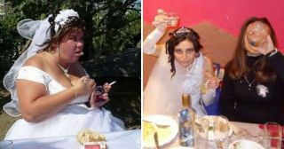 20 смешных фото из серии: «Невестам больше не наливать!»