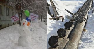 Весна в России: 25 ироничных фото, которые точно вас повеселят