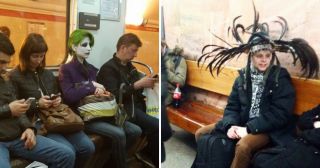 25 людей в российском метро, которые решили выделиться своим внешним видом из массы
