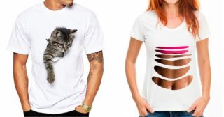20 футболок с оптическими иллюзиями для крутого гардероба