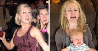 20 смешных и милых фото из жизни людей до и после появления детишек