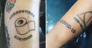 Люди посвящают тату коронавирусу, и это пугает и смешит одновременно