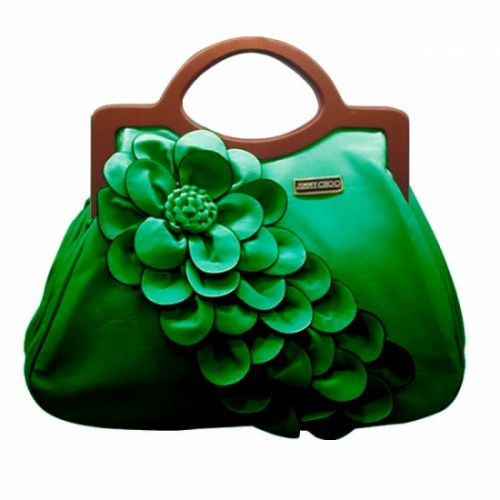 женская сумка Хризантема зеленая