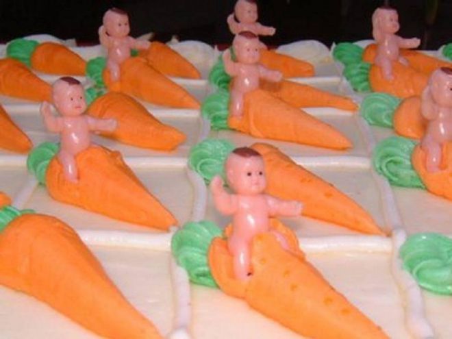 Младенцы на морковках