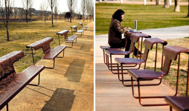 «Поэтические» скамейки от дизайнера Alfredo Häberli