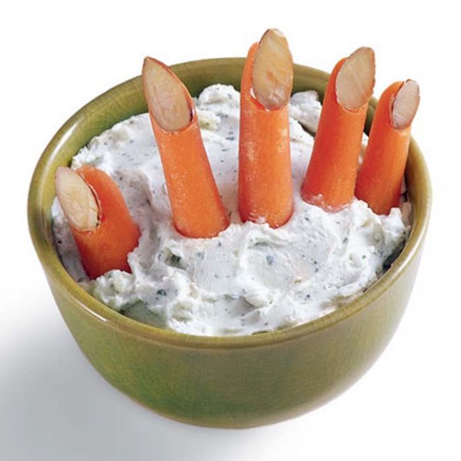 Пальцы из морковки