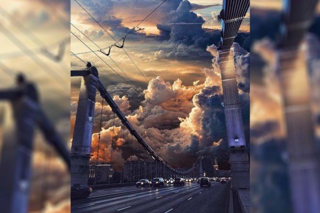 Облака над Москвой