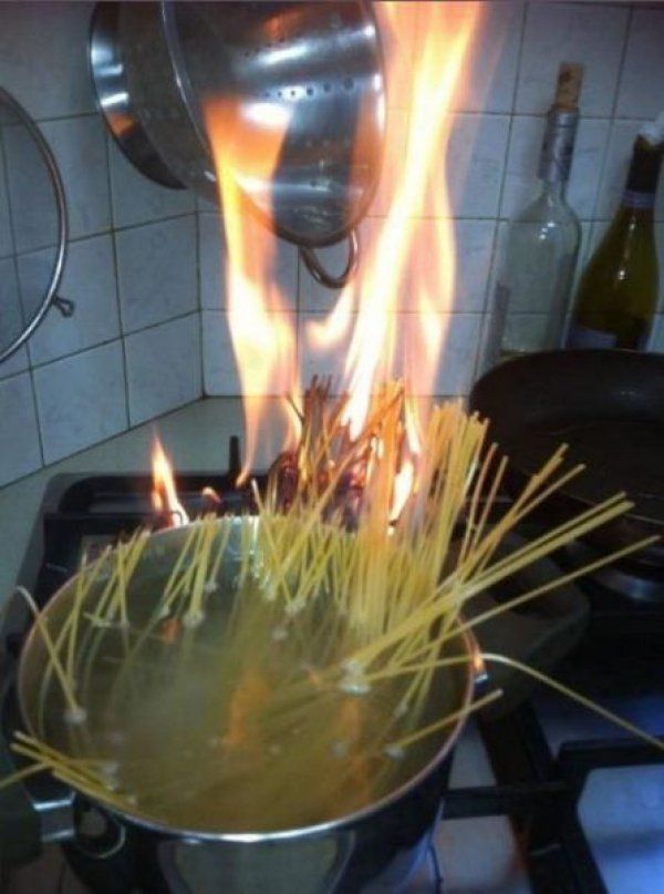 Спагетти и огонь