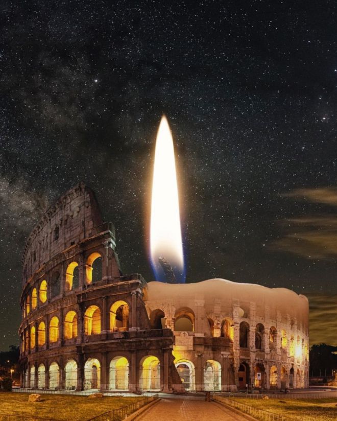 Догорает римская свеча