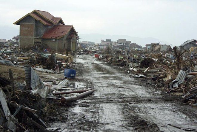 Город после цунами