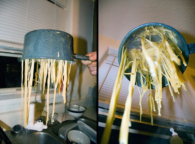 Прилипшие спагетти