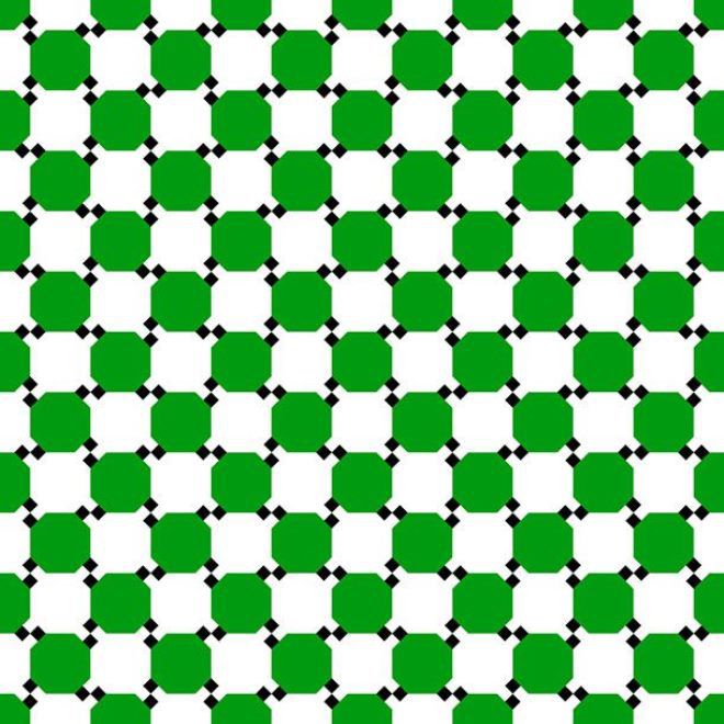 Бело-зеленые квадратики