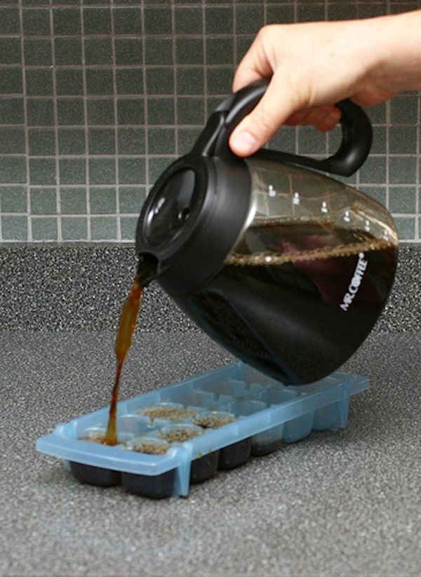 Кофе в формочке для льда