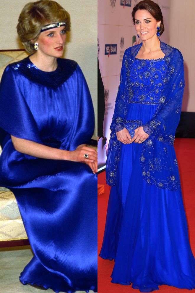 Королевский синий для вечернего платья