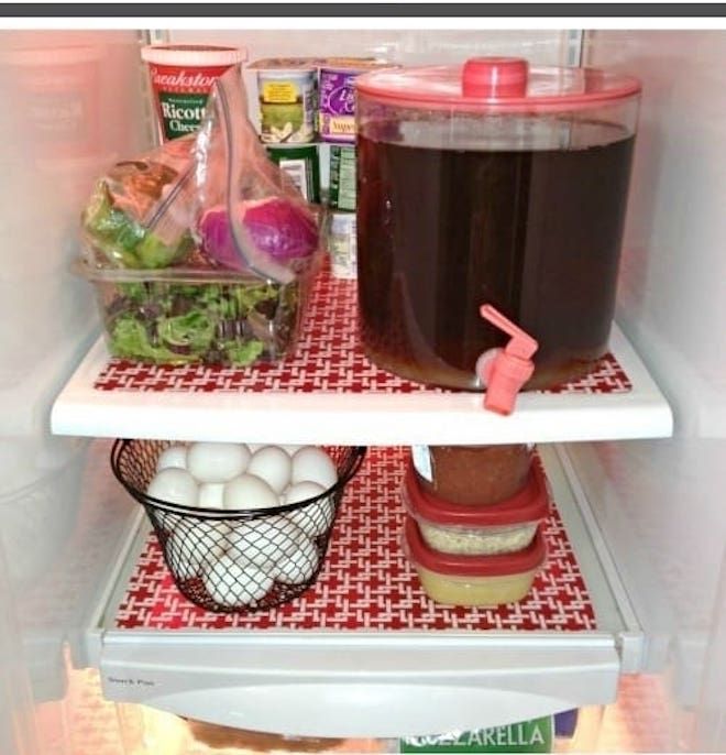 Коврики на полках холодильника