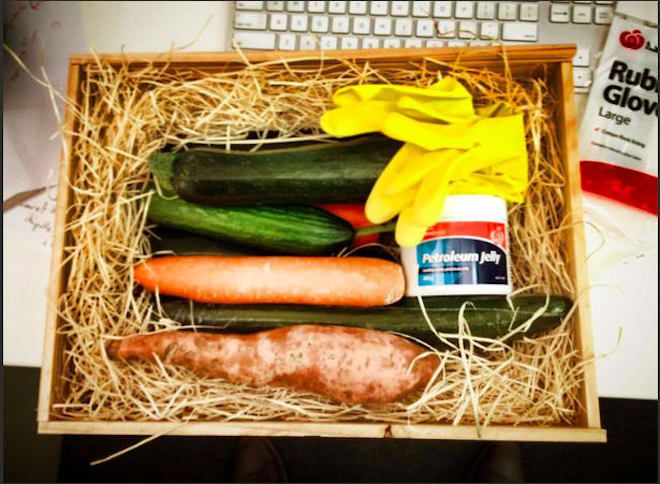 Коробка с овощами