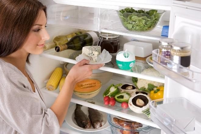 Остатки еды в холодильнике