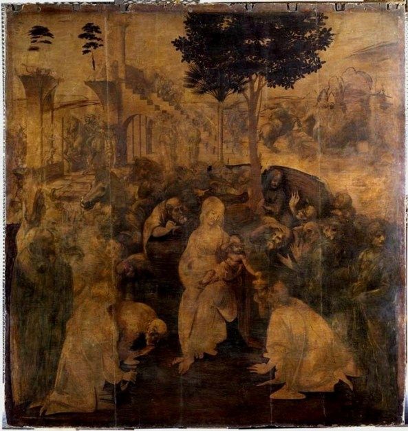 Леонардо да Винчи, «Поклонение волхвов»