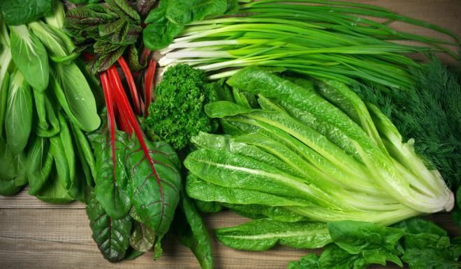 Зелёные листовые овощи