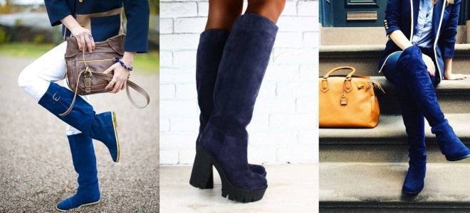 How to Wear Blue Suede Boots