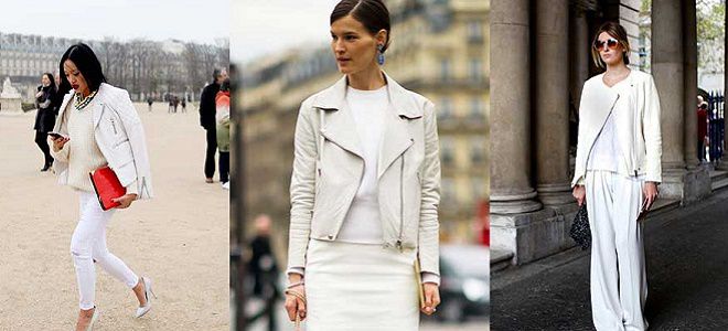 белая женская куртка
