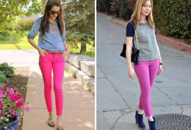 розовые джинсы 3