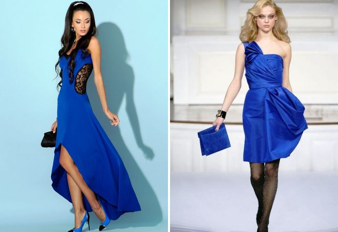 синее вечернее платье для девушки