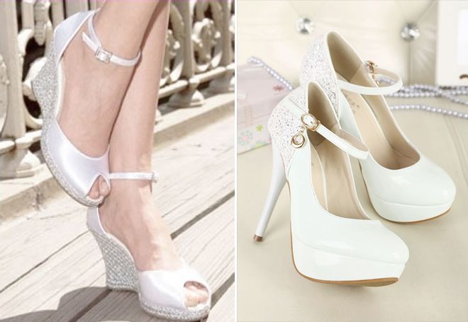 Белые туфли на свадьбу1