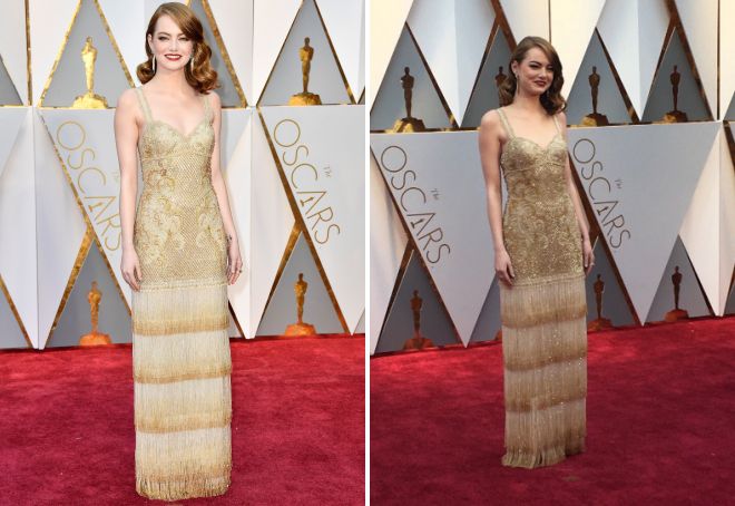 Эмма Стоун в шикраном платье на Оскаре 2017