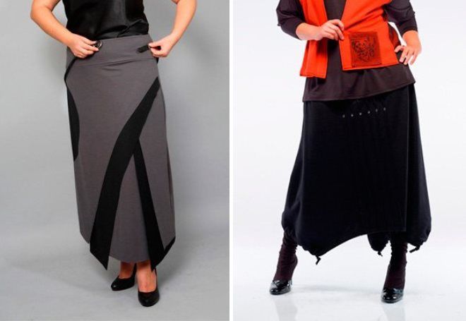 длинные юбки для полных женщин