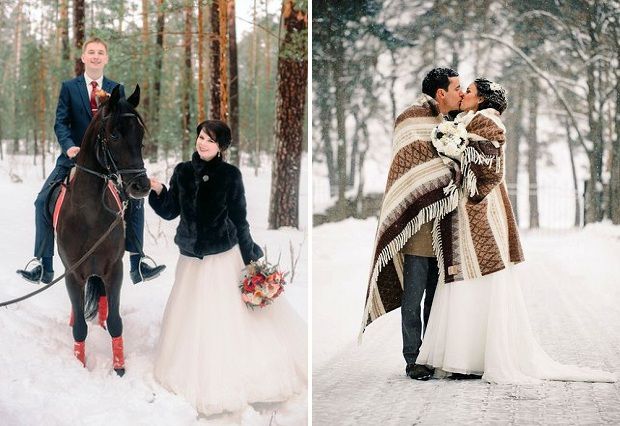 Свадебные фото зимой