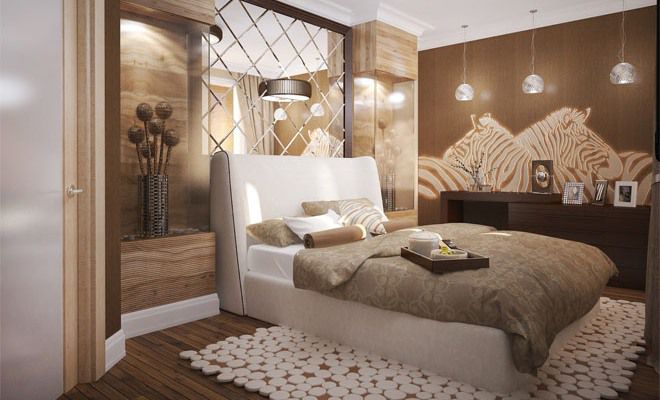 Спальня в стиле африканского сафари