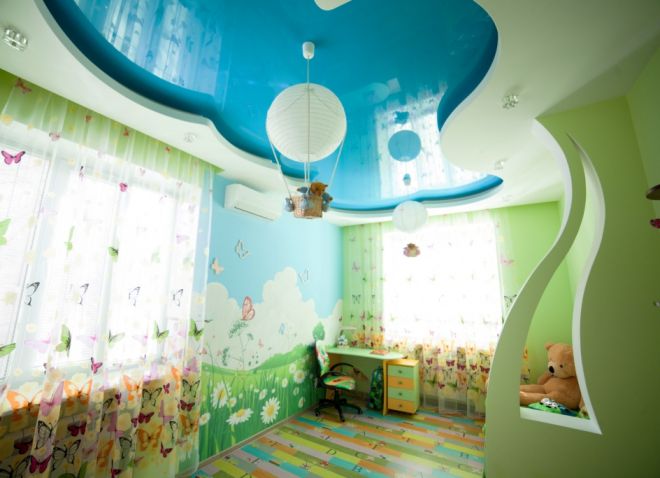 потолок в детской комнате 6