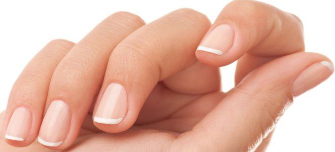 clear nail polish manicure