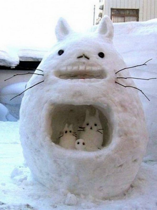странный снеговик