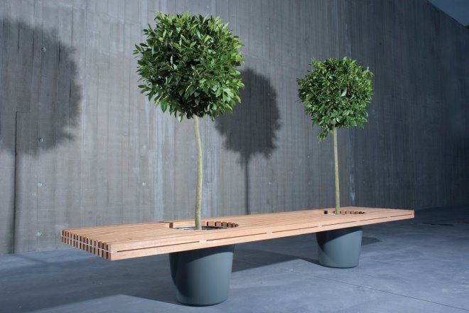 Креативная скамейка для любителей домашних растений